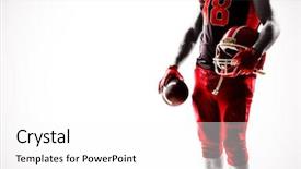  Presentation with ball sports - Audience pleasing presentation consisting of sports balls - mid section of american football backdrop and a  colored foreground