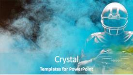  Presentation with color powder - Amazing slide set having sports balls - splashing of color powder backdrop and a teal colored foreground