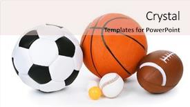  Presentation with sports balls - Audience pleasing slides consisting of sports balls isolated on white backdrop and a lemonade colored foreground
