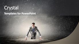  Presentation with now - Colorful slide set enhanced with sports business - he is determined to start backdrop and a dark gray colored foreground