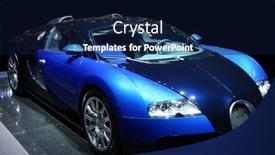  Presentation with sports car - Slides consisting of sports-car-on-display-editorial background and a navy blue colored foreground