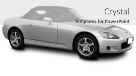  Presentation with sports car - Colorful theme enhanced with sports-car backdrop and a light gray colored foreground