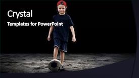  Presentation with football - Amazing theme having devotional free - colorful kite flying high backdrop and a light blue colored foreground