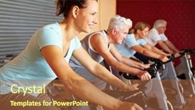  Presentation with gym - Beautiful PPT layouts featuring exterior of quaint houses along a canal in amsterdam netherlands backdrop and a gray colored foreground