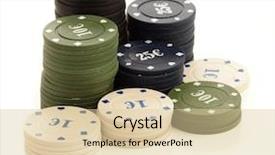  Presentation with poker chips - Beautiful PPT theme featuring  backdrop and a  colored foreground