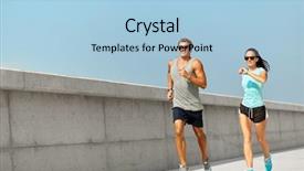  Presentation with lifestyle - Beautiful PPT layouts featuring sports clothes and sunglasses running backdrop and a light blue colored foreground