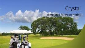  Presentation with sports golf - Slide deck having toltecs - mesoamerica - toltec warrior statues background and a teal colored foreground