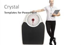  Presentation with sports coach - Slide set having sports-coach-holding-a-clipboard background and a white colored foreground