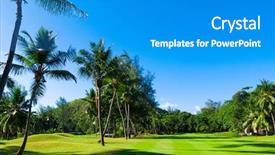  Presentation with tae kwon do taekwondo club - Beautiful presentation theme featuring sports country clubs - area club fields backdrop and a  colored foreground