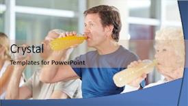  Presentation with benefits of drinking water - Slides having sports drinks machines - senior group drinking water background and a  colored foreground