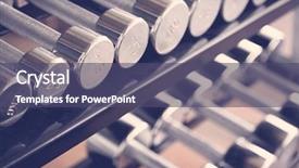  Presentation with sports - Presentation with sports dumbbells filtered image processed background and a violet colored foreground