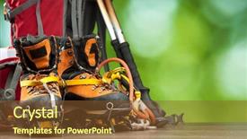  Presentation with bata quality control shoes pdf - Colorful slides enhanced with sports equipment - backpack and shoes backpackers backdrop and a tawny brown colored foreground