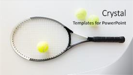  Presentation with lifestyle - PPT theme with sports equipment - sport fitness healthy lifestyle background and a white colored foreground