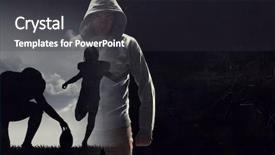  Presentation with game - PPT theme enhanced with sports games - it is game time mixed background and a  colored foreground