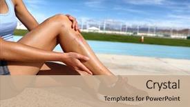  Presentation with wounds - Slide deck consisting of sports injury painful scratches background and a coral colored foreground