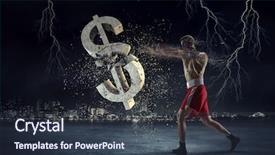  Presentation with fetal heart rate - Theme enhanced with sports investments - fighting for currency rate background and a  colored foreground