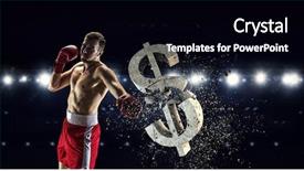  Presentation with fetal heart rate - Slide deck featuring sports investments - fighting for currency rate background and a  colored foreground