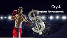  Presentation with first rate - Audience pleasing PPT layouts consisting of sports investments - fighting for currency rate backdrop and a black colored foreground