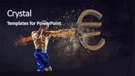  Presentation with fetal heart rate - Beautiful PPT theme featuring sports investments - fighting for currency rate backdrop and a wine colored foreground