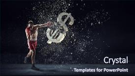  Presentation with fetal heart rate - Cool new PPT theme with sports investments - fighting for currency rate backdrop and a wine colored foreground