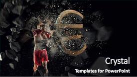  Presentation with fetal heart rate - PPT theme featuring sports investments - fighting for currency rate background and a black colored foreground