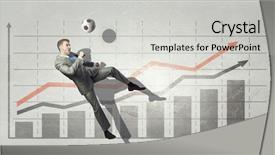  Presentation with statistics - Presentation theme consisting of sports money - football game statistics mixed media background and a light gray colored foreground