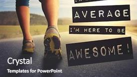  Presentation with healthy lifestyle - Amazing slide deck having sports motivation - athletic pair of legs ready backdrop and a dark gray colored foreground