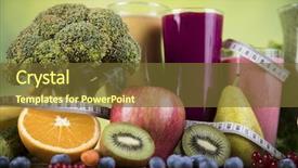  Presentation with milk - Slide deck having sports nutrition - milk shakes sport and fitness background and a tawny brown colored foreground