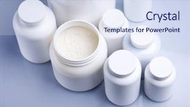  Presentation with supplement - PPT theme featuring sports nutrition - sport and fitness supplement background and a sky blue colored foreground