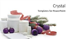  Presentation with nutrition supplements - Theme with sports nutrition supplements dumbbells fir background and a  colored foreground