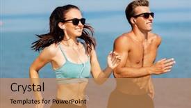  Presentation with iot agriculture technology concept man - Beautiful presentation design featuring sports pack - fitness sport and technology concept backdrop and a coral colored foreground