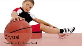  Presentation with floral border over white - Cool new presentation theme with sports physicals - portrait over white of young backdrop and a red colored foreground