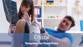  Presentation with sports injury - Amazing PPT layouts having sports player visiting doctor after injury backdrop and a ocean colored foreground