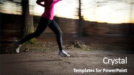  Presentation with outdoors - Colorful slide deck enhanced with park on a cold fall backdrop and a dark gray colored foreground