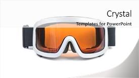  Presentation with ski trip - Presentation design with lovebird isolated on a white background studio shot background and a soft green colored foreground.