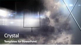  Presentation with geometric shapes - Slide set consisting of sports stadium lights transition effect background and a dark gray colored foreground