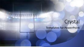  Presentation with light golden lights - Colorful slide set enhanced with sports stadium lights transition effect backdrop and a light blue colored foreground