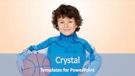  Presentation with filipino child playing - PPT layouts with sports suit - adorable child playing the basketball background and a  colored foreground