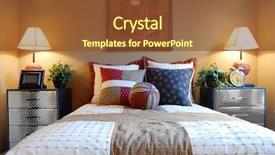  Presentation with decor - PPT theme having sports themed bedroom decor background and a tawny brown colored foreground