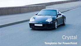  Presentation with portfolio - Colorful PPT layouts enhanced with sportscar-see-similar-images backdrop and a teal colored foreground