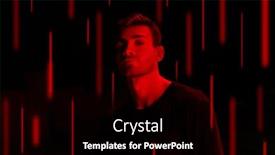  Presentation with basketball - Cool new presentation theme with sportsman-basketball-player-at-contrast backdrop and a black colored foreground