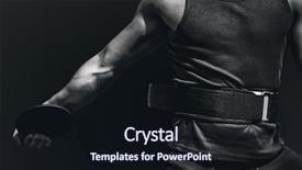  Presentation with discus throw - Amazing theme having sportsman chest practising discus throw backdrop and a wine colored foreground