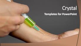  Presentation with tobacco leaves closeup - Beautiful theme featuring sportsman injecting himself with steroids backdrop and a dark gray colored foreground