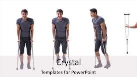  Presentation with trauma - PPT theme featuring sportsman suffering an injury trauma background and a lemonade colored foreground