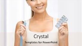  Presentation with sporty - Slide set featuring sporty-woman-with-measuring-tape background and a lemonade colored foreground