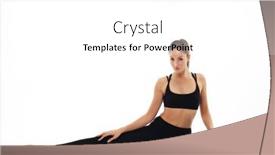  Presentation with body balance - Slide set featuring sporty-young-woman-doing-yoga background and a white colored foreground