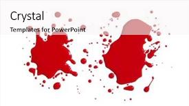  Presentation with shapes - Slide deck consisting of spot diffrence - splats splashes and blobs background and a sky blue colored foreground