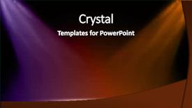  Presentation with bokeh effect blue light - Slide deck with spotlight scene illumination light effect background and a black colored foreground