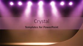  Presentation with spotlight - Presentation theme with spotlight-scene-illumination-light-effect background and a coral colored foreground