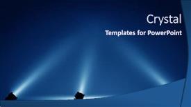  Presentation with empty stage - Presentation consisting of spotlights-illuminate-empty-stage-blue background and a navy blue colored foreground
